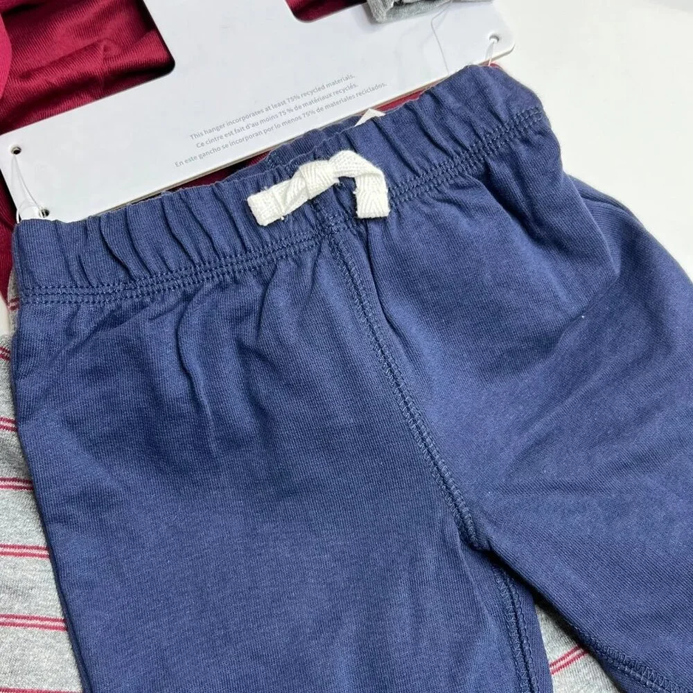 12M Carter's 4 Piece Baby Set Happiest Camper Nightime Explorer Bodysuits - Picture 3 of 5